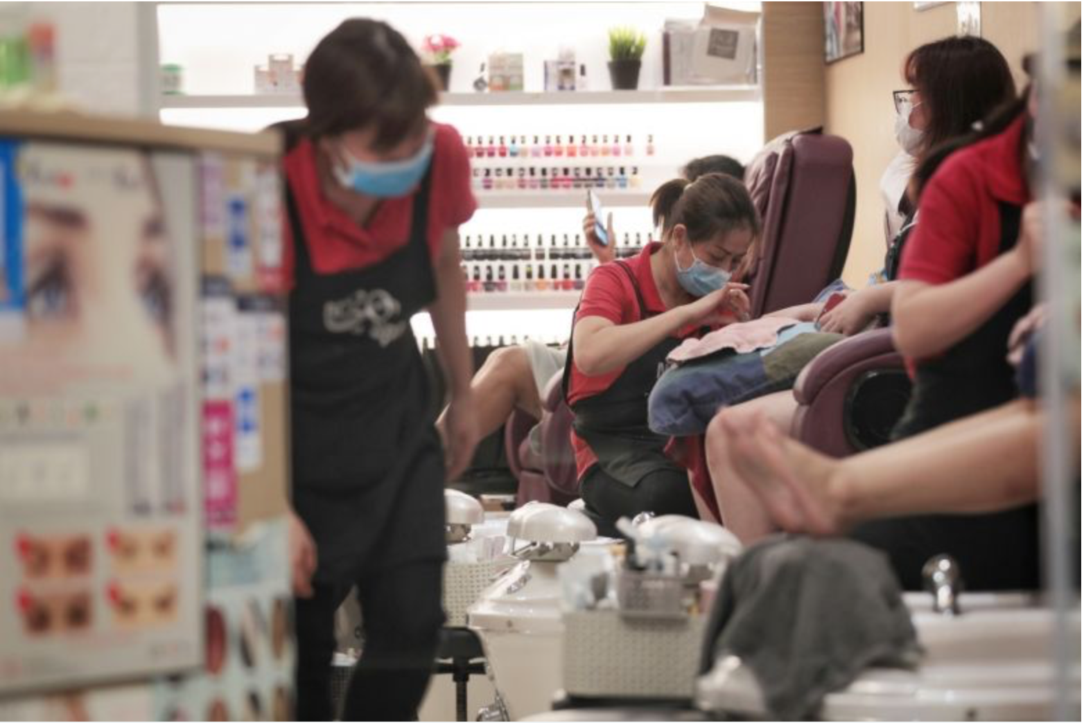 Hair colouring, manicures and facials to take a backseat as non-essential services close from April 7 (Print) - The Straits Time April 2020