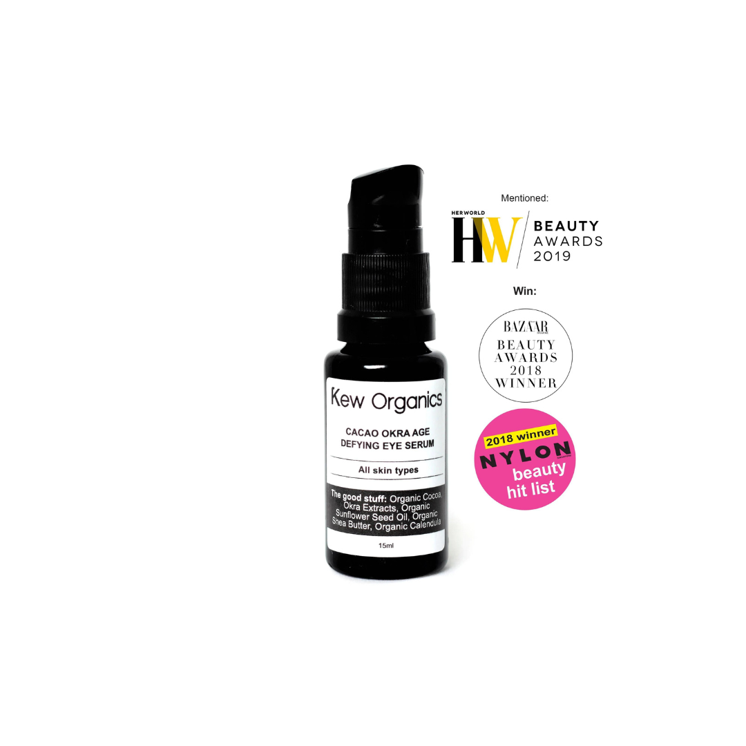 Cacao Okra Age Defying Eye Serum - Kew Organics